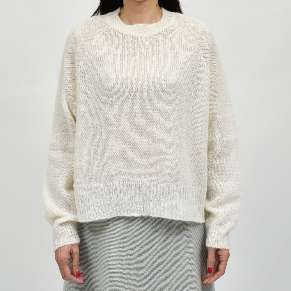 SCAGLIONE（スカリオーネ） DRW022 アルパカラウンドネックニット