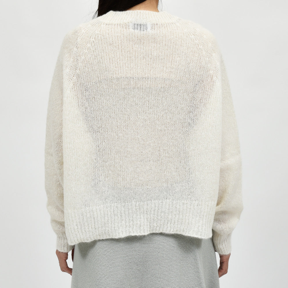 SCAGLIONE（スカリオーネ） DRW022 アルパカラウンドネックニット