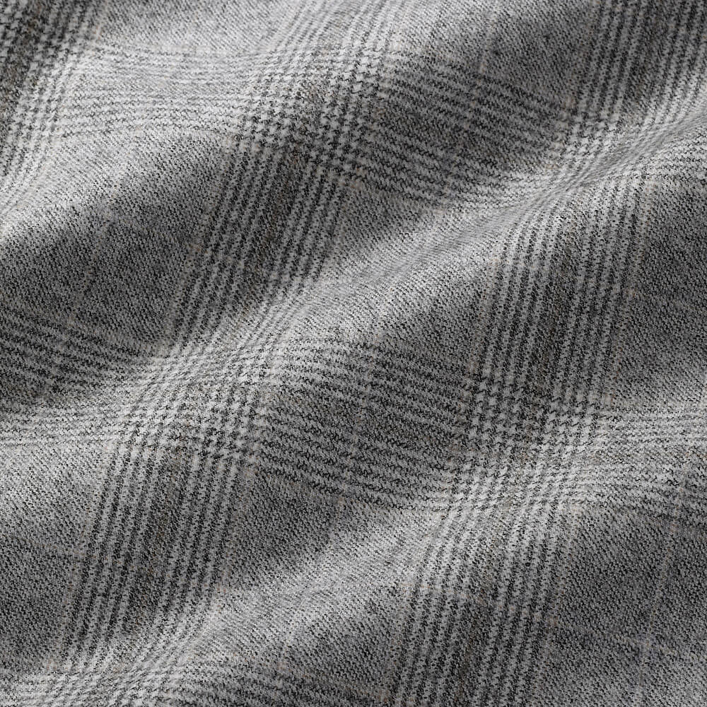 ムーレー /【日本別注】ウールサキソニー フーデッド ダウンジャケット /ALBINI-LQ1/LIGHT GREY