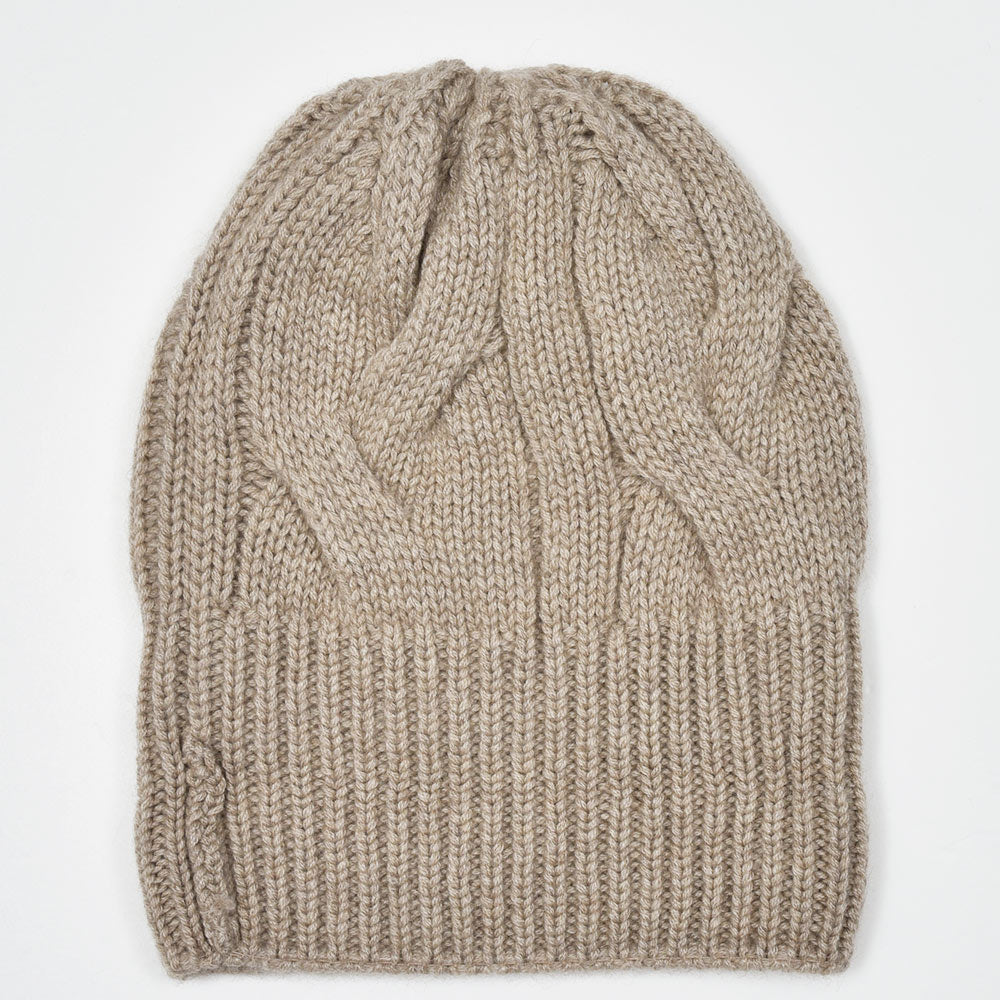 Settefili Cashmere（セッテフィーリ カシミア） カシミヤ ケーブル ビーニー ニットキャップ