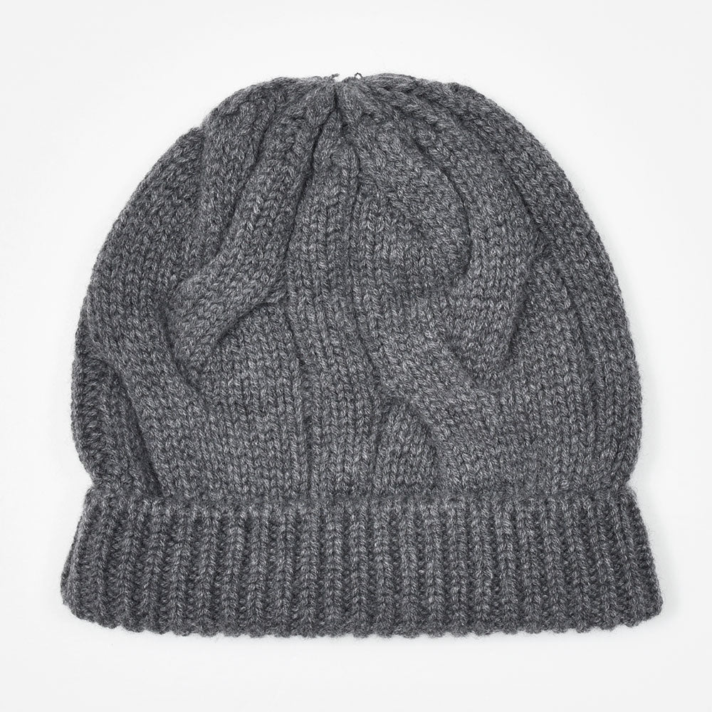 Settefili Cashmere（セッテフィーリ カシミア） カシミヤ ケーブル ビーニー ニットキャップ