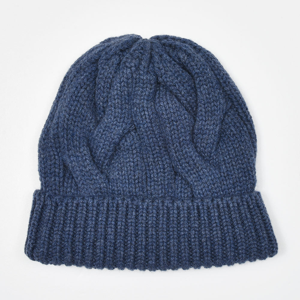 Settefili Cashmere（セッテフィーリ カシミア） カシミヤ ケーブル ビーニー ニットキャップ