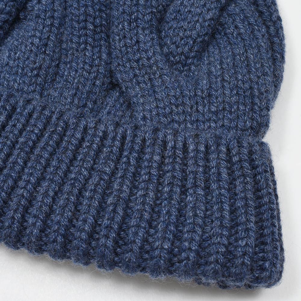 Settefili Cashmere（セッテフィーリ カシミア） カシミヤ ケーブル ビーニー ニットキャップ