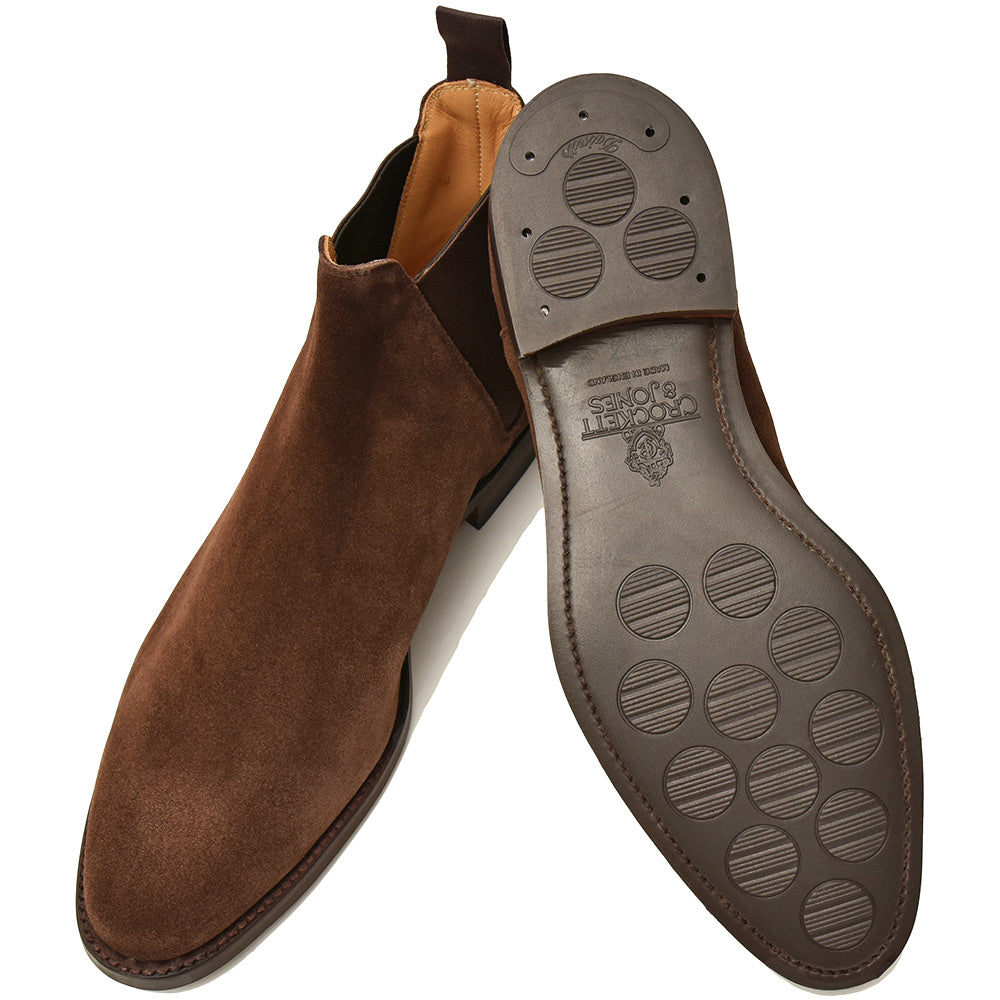 Crockett＆Jones（クロケットアンドジョーンズ） CHELSEA8 カーフスエード サイドゴアブーツ