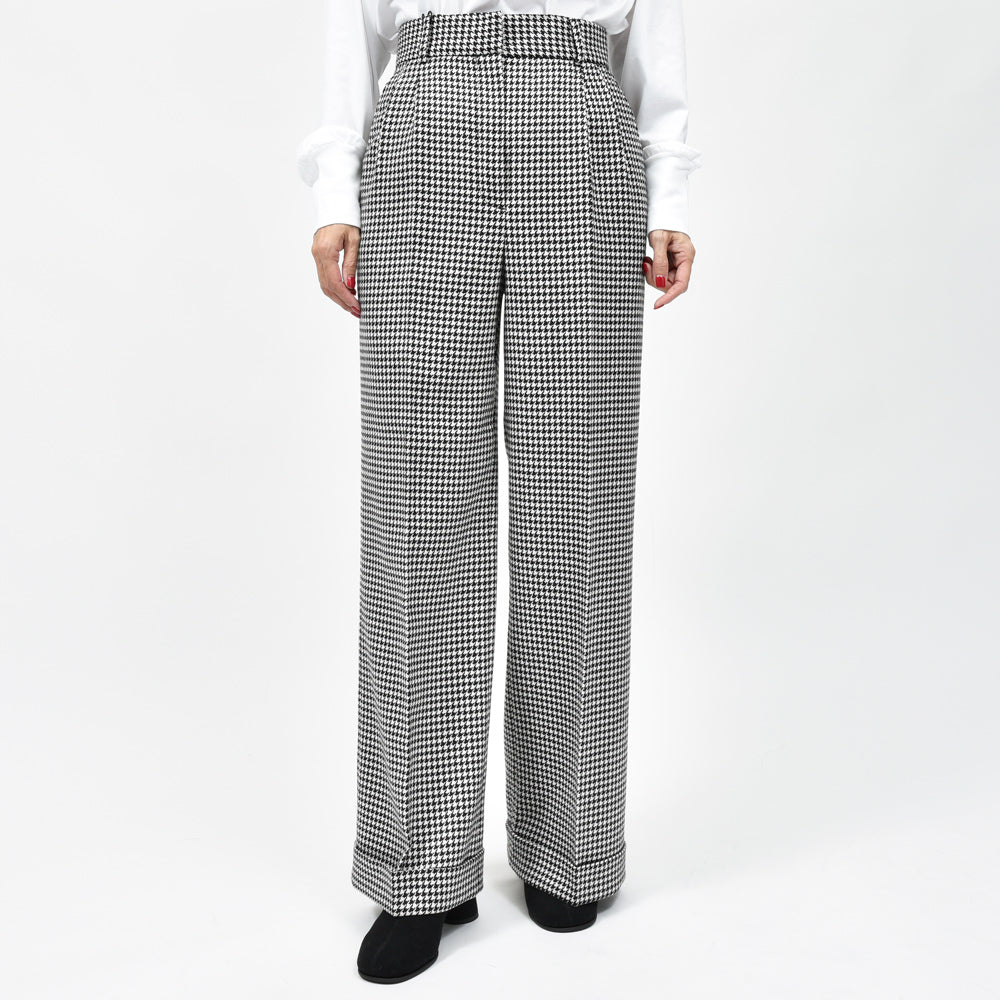BERNARD ZINS（ベルナール ザンス） BANYAN J ハウンドトゥースワイドパンツ