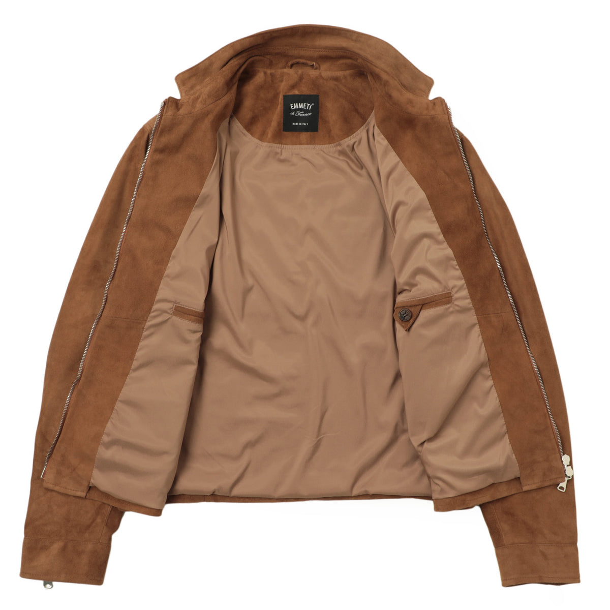 【菅原靴店別注仕様】エンメティ / LIONEL SPECIAL LAMB SUEDE  スペシャルレザー / ラムスエード / シングルライダース / LIGHT CASTAGNA ブラウン
