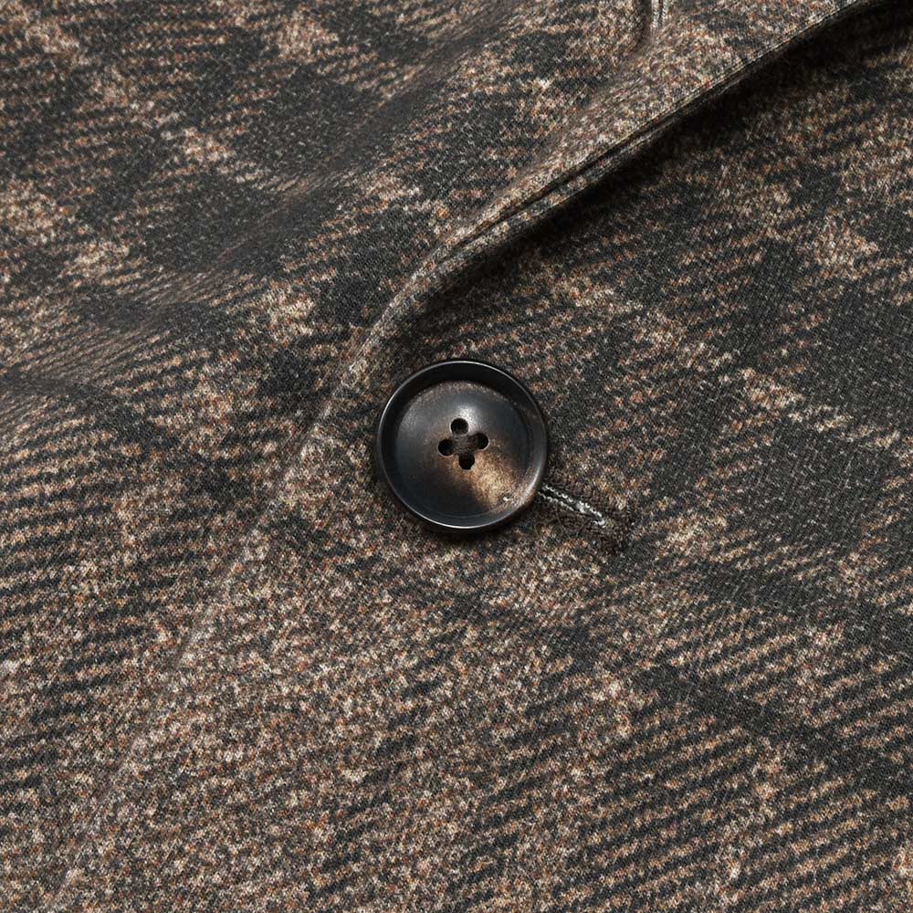 CIRCOLO 1901（チルコロ1901） コットンジャージー オーバーチェック シングルジャケット