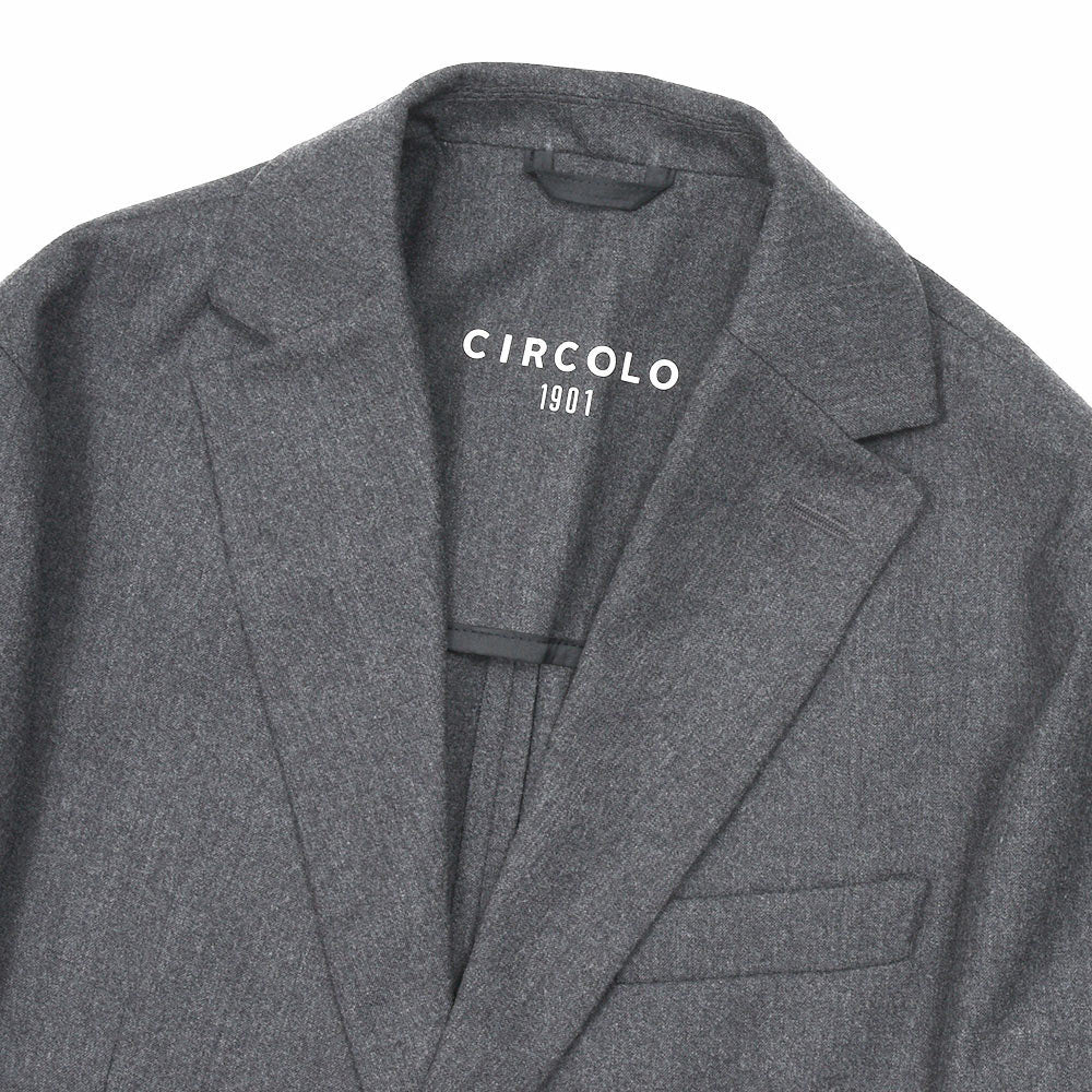 CIRCOLO 1901（チルコロ1901） ヴァージンウールストレッチ ライトフランネル シングルジャケット