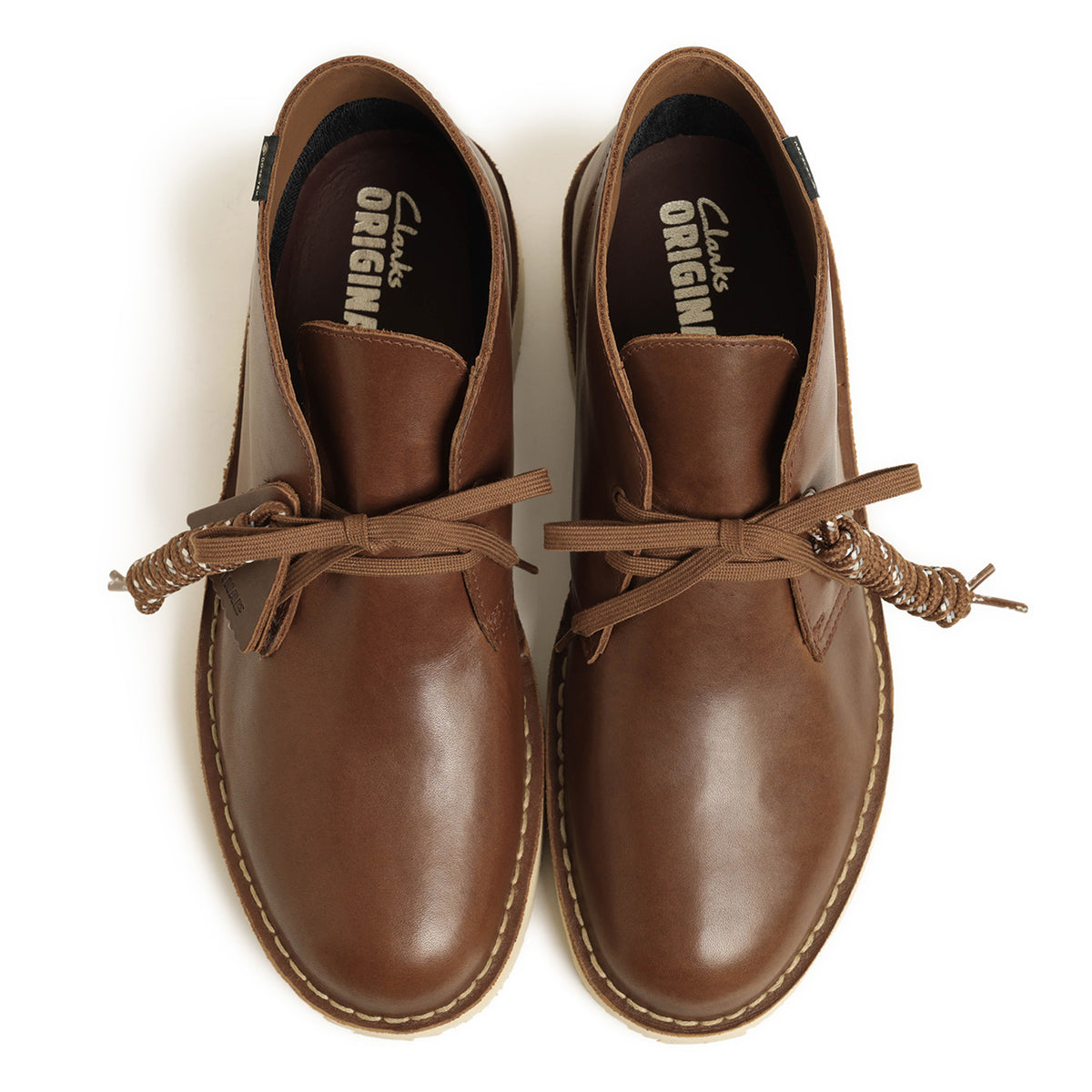 クラークス / ゴアテックス ブーツ / Desert BT GTX / 防水 ゴアテックス レザー ミドルカット レースアップ デザートブーツ/ ブラウン
