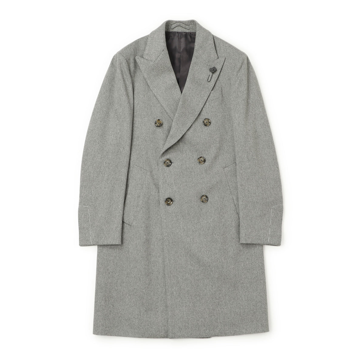 ラルディーニ / 6B ダブル チェスターコート / Loro Piana Rain System / 5216723218Q5602 / 0900 グレー