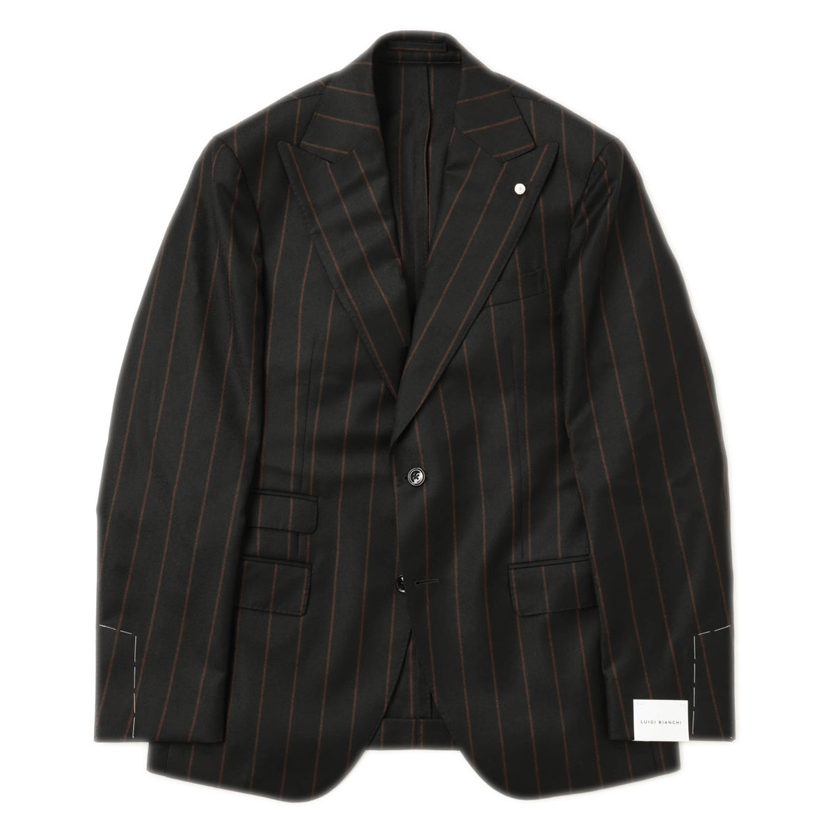 ルイジビアンキ / 2B シングル スーツ / SARTORIA / 53534 / ブラック×ブラウン