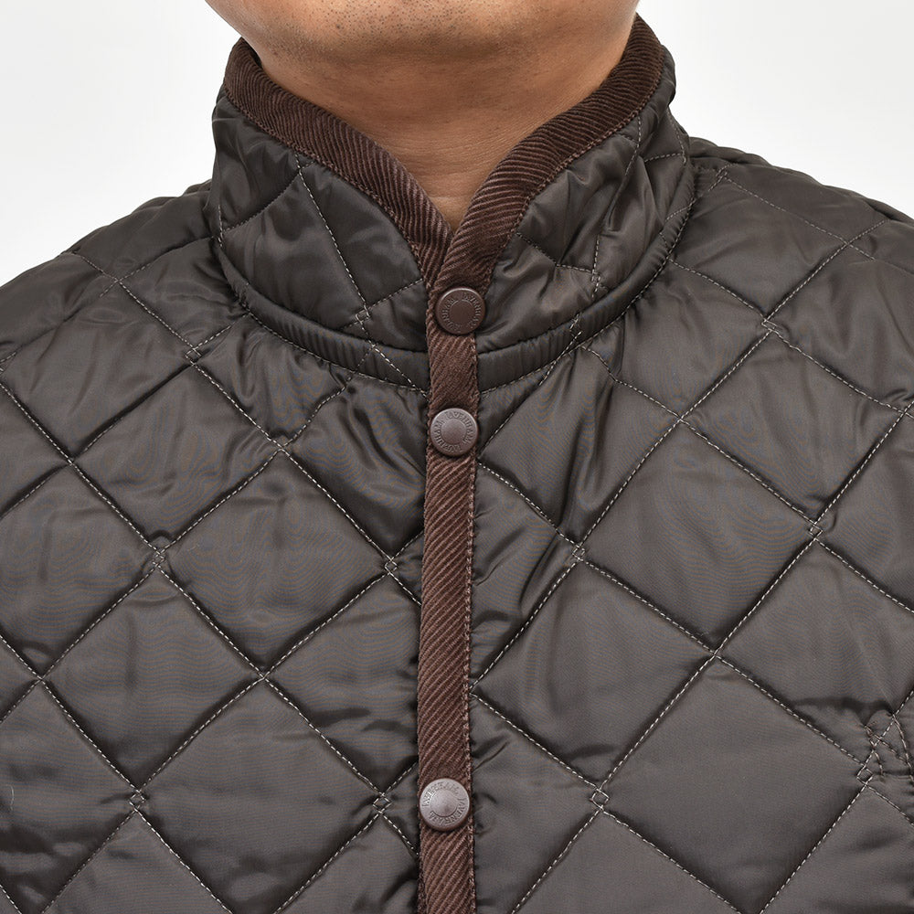 LAVENHAM（ラベンハム） MICKFIELD ポリエステル キルティング スタンドカラーベスト