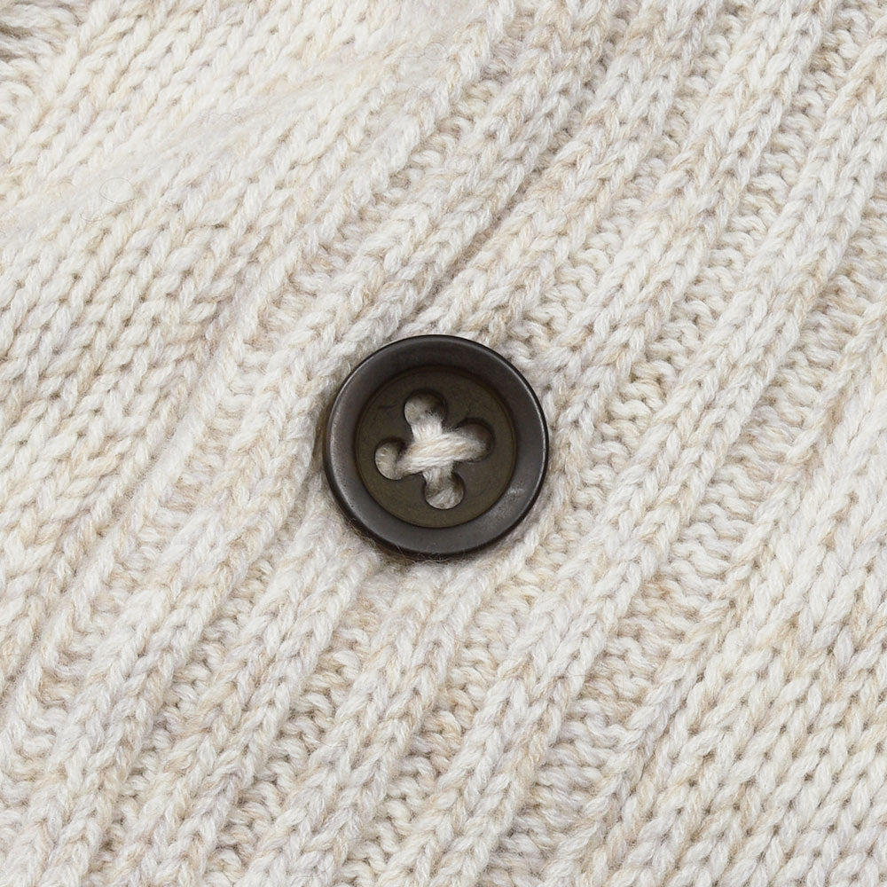 Settefili Cashmere（セッテフィーリ カシミア） ウールカシミヤ ショールカラーロングカーディガン