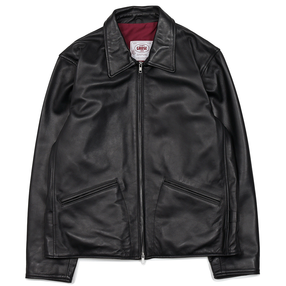 JAMES GROSE（ジェームス グロース） CARTON ZIP JACKET シープスキン レザージャケット
