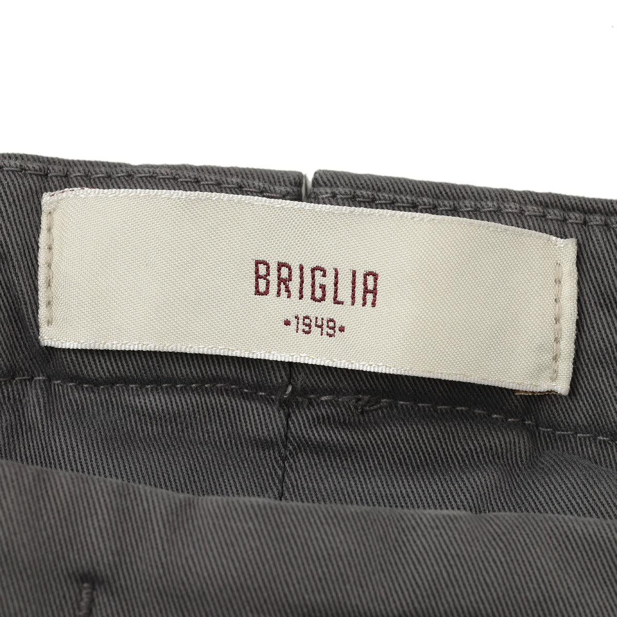 ブリリア 1949 / スラックスパンツ / ワンプリーツ コットン ストレッチ / SLIM FIT / 5207-07008 / グレー