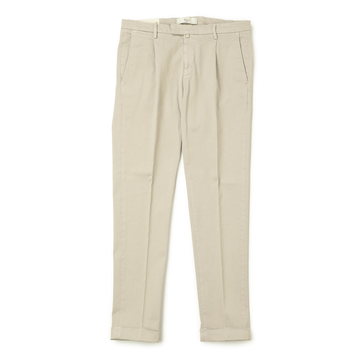 ブリリア 1949 / スラックスパンツ / ワンプリーツ コットン ストレッチ / SLIM FIT / 5207-07008 / ベージュ