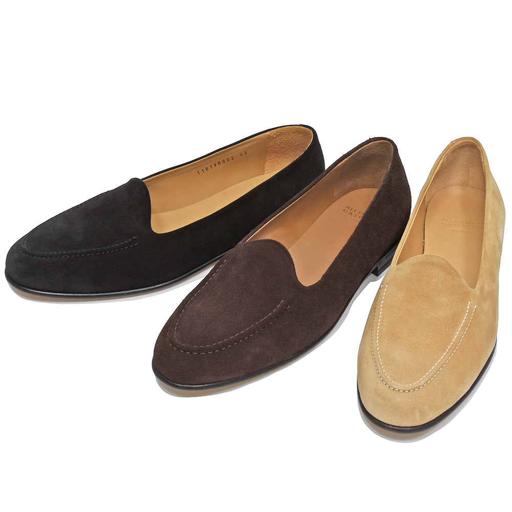 ALESSANDRO GASPARINI アレッサンドロ ガスパリーニ MOCASSO LOAFER カーフスエード ローファー