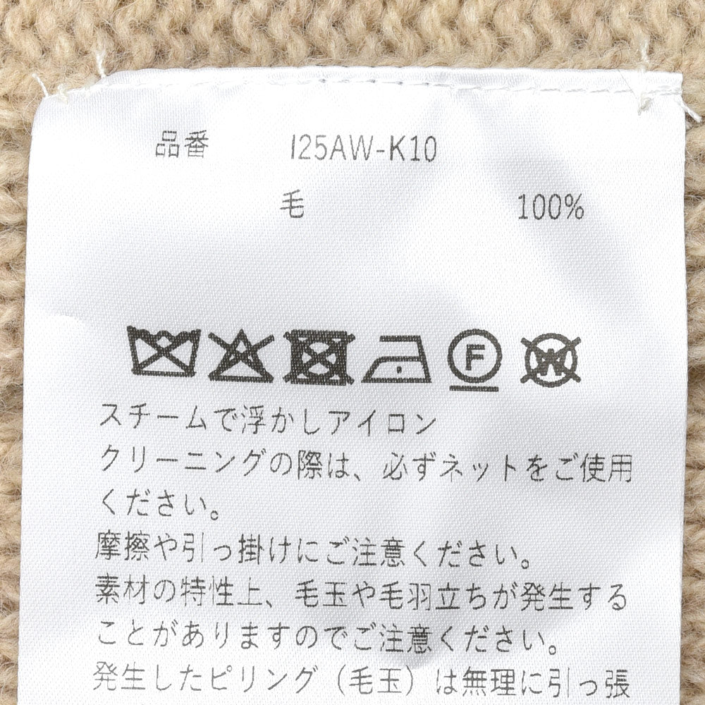 INSCRIRE（アンスクリア）K10 タートルネックニットベスト