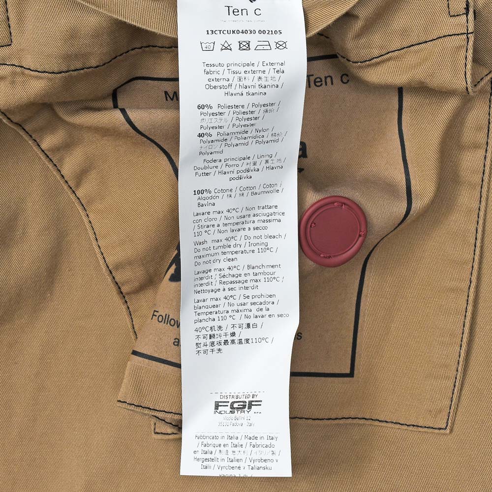 Ten c（テンシー） PARKA ポリエステル ナイロン モッズコート
