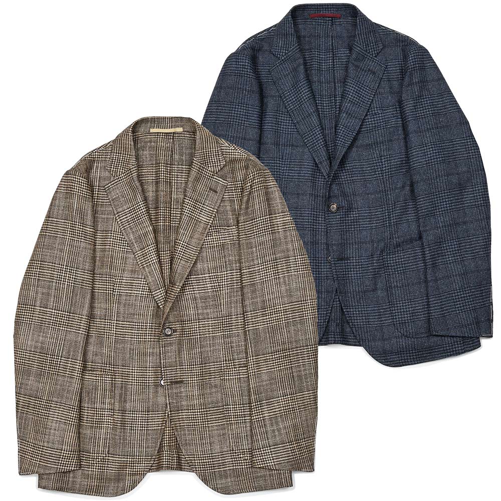 SIPARIO by STILE LATINO（シパーリオ バイ スティレ ラティーノ） GINZA ヴァージンウールカシミヤ グレンチェック シングルジャケット