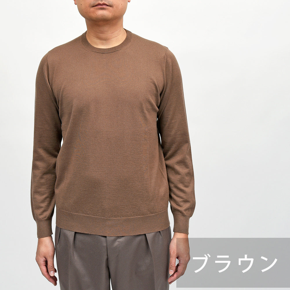 Drumohr（ドルモア） LoroPiana カシミヤ 30ゲージ クルーネックニット