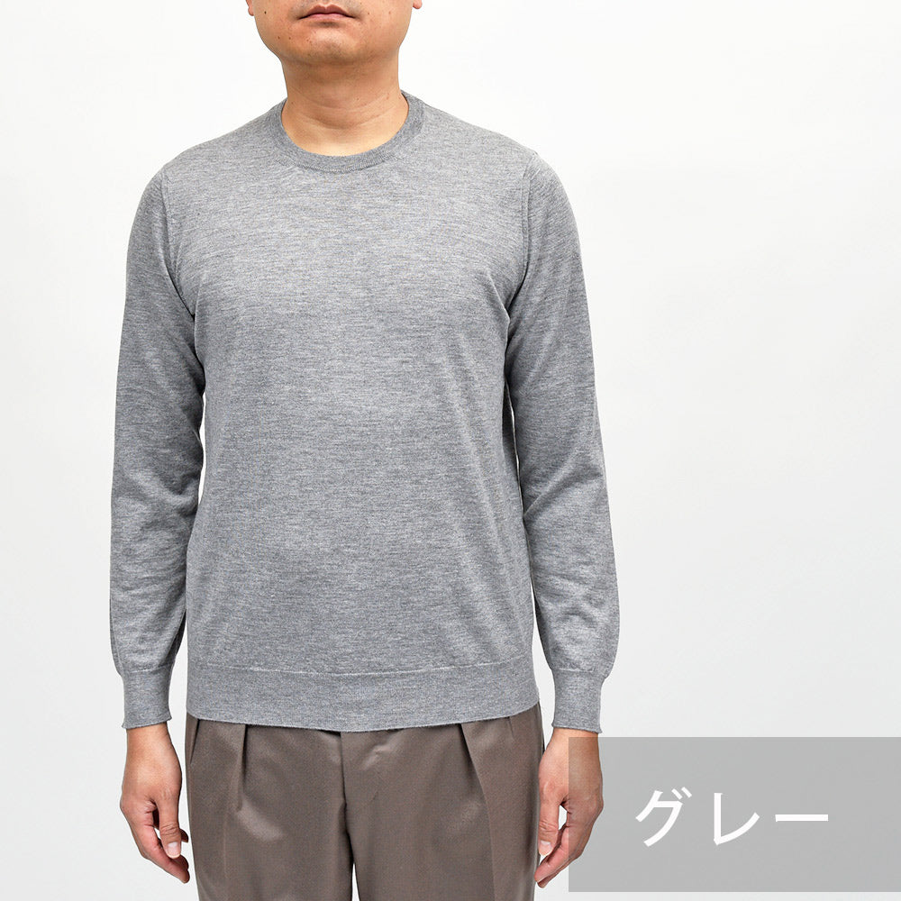 Drumohr（ドルモア） LoroPiana カシミヤ 30ゲージ クルーネックニット