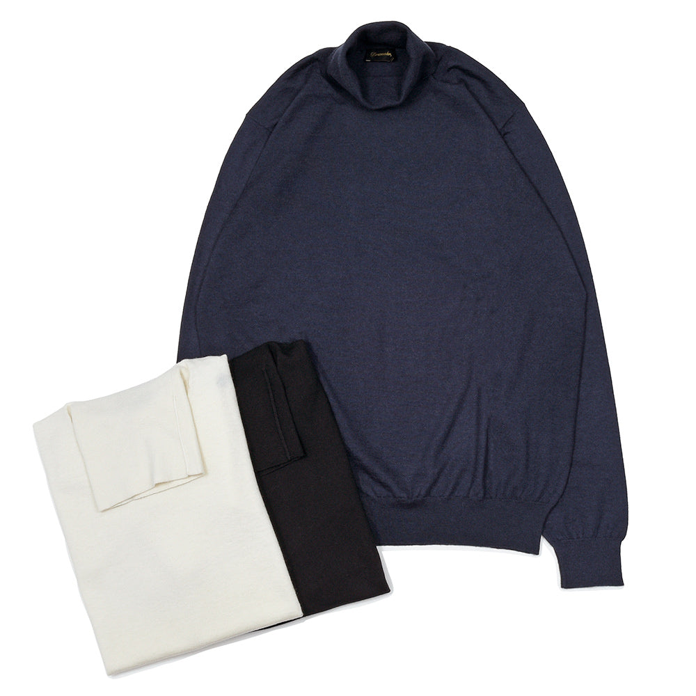 Drumohr（ドルモア） LoroPiana カシミヤ 30ゲージ タートルネックニット