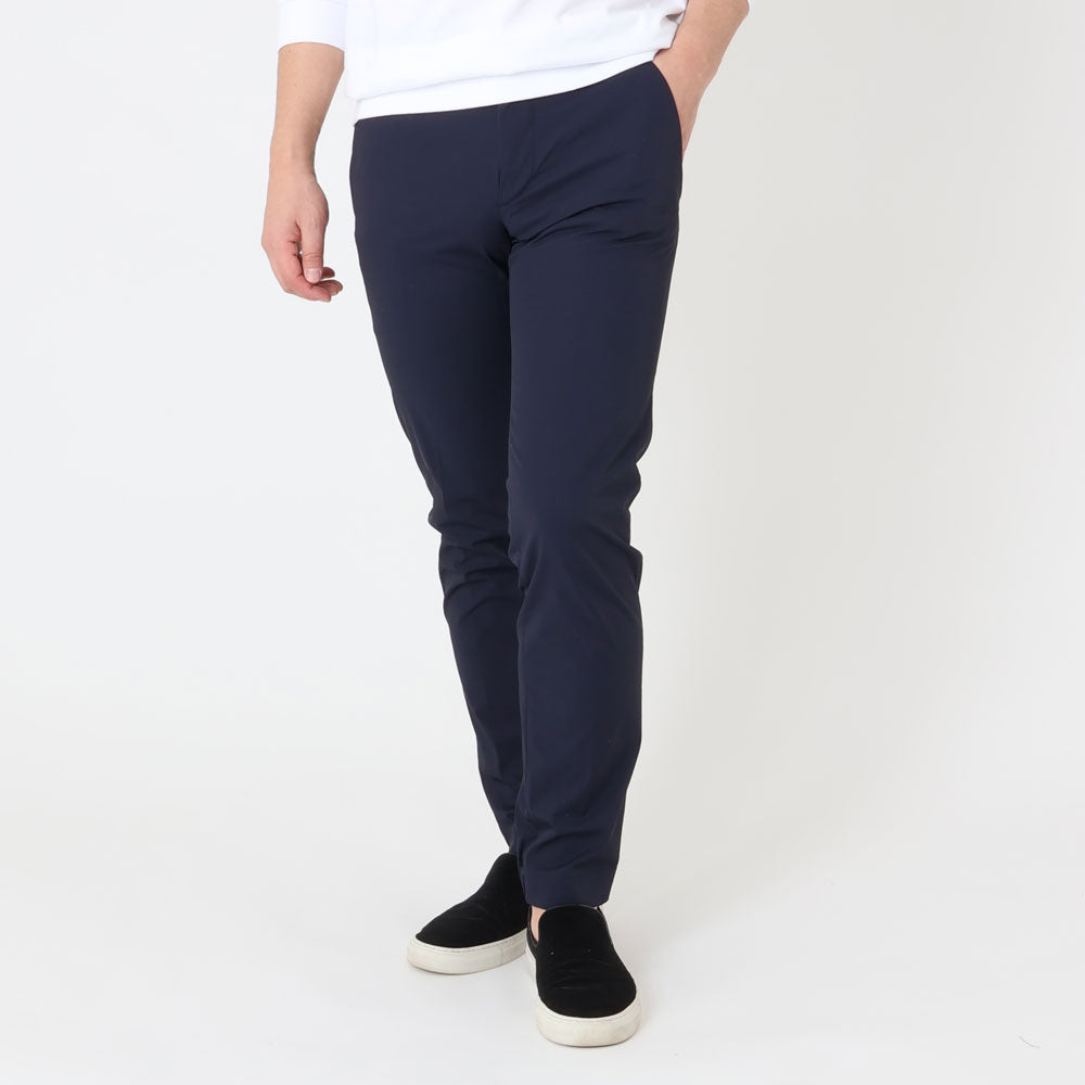 インコテックス / ストレッチ ナイロン ノープリーツ 裾シャーリングパンツ(ZIPポケット付き)/SLIM FIT/1TS001 9456A