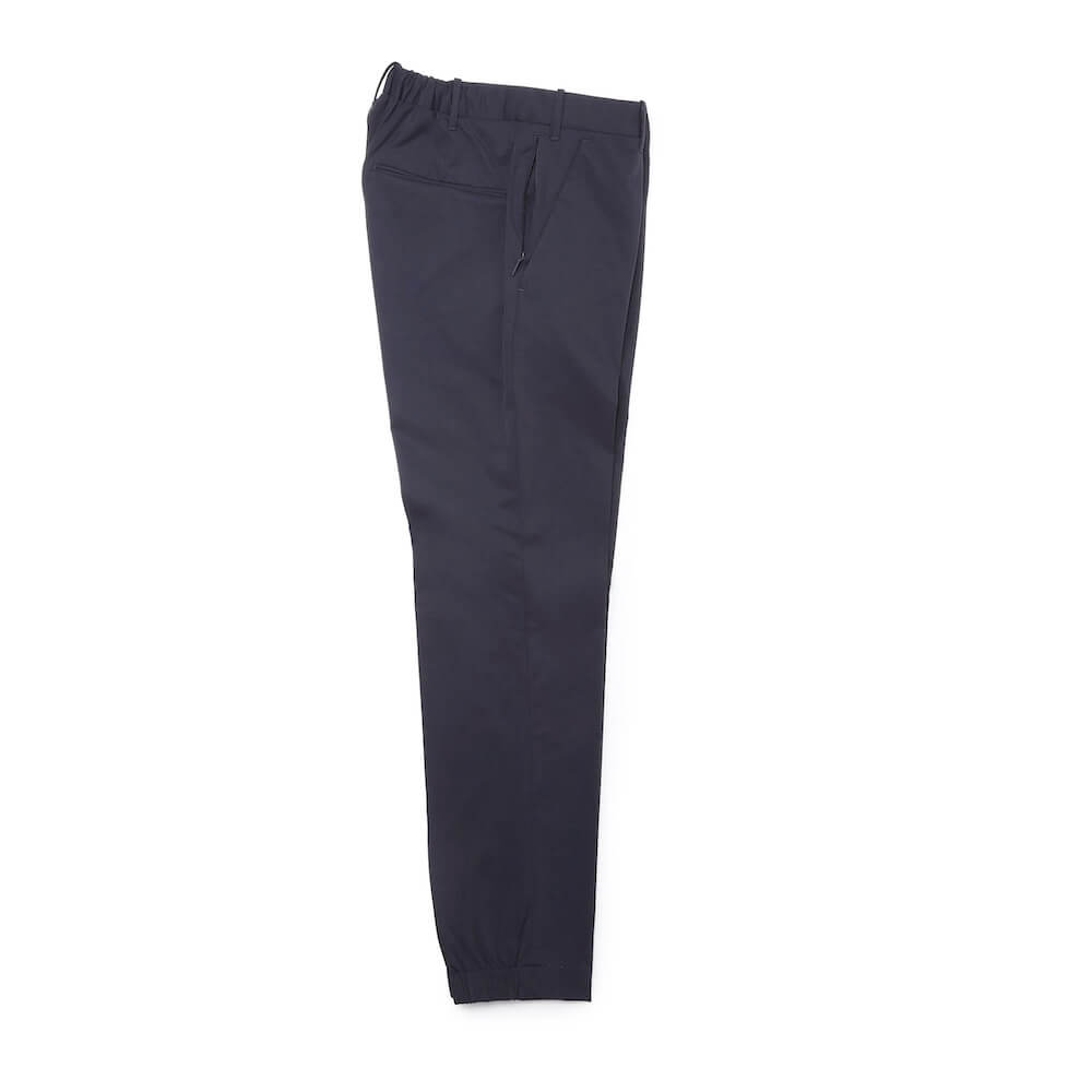インコテックス / ストレッチ ナイロン ノープリーツ 裾シャーリングパンツ(ZIPポケット付き)/SLIM FIT/1TS001 9456A