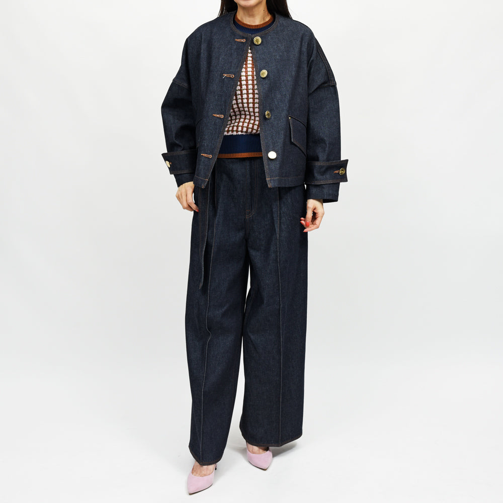 MACKINTOSH（マッキントッシュ）  DNM HUMBIE ノーカラーデニムジャケット