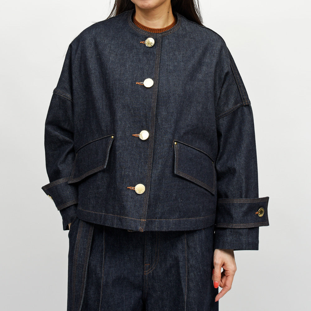 MACKINTOSH（マッキントッシュ）  DNM HUMBIE ノーカラーデニムジャケット