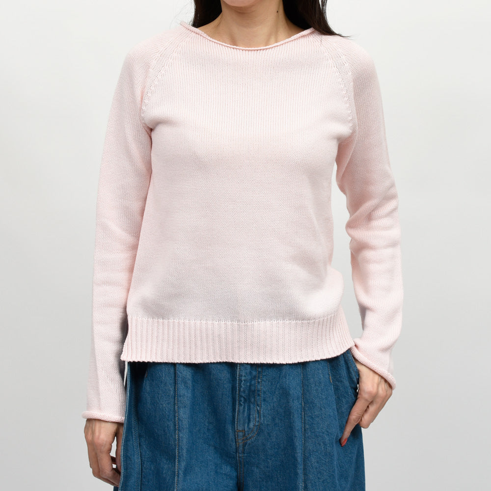 SCAGLIONE（スカリオーネ）  DEC074 コットンラウンドネックニット