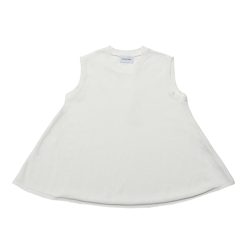 SCAGLIONE（スカリオーネ）  DSC061 コットンノースリーブカットソー