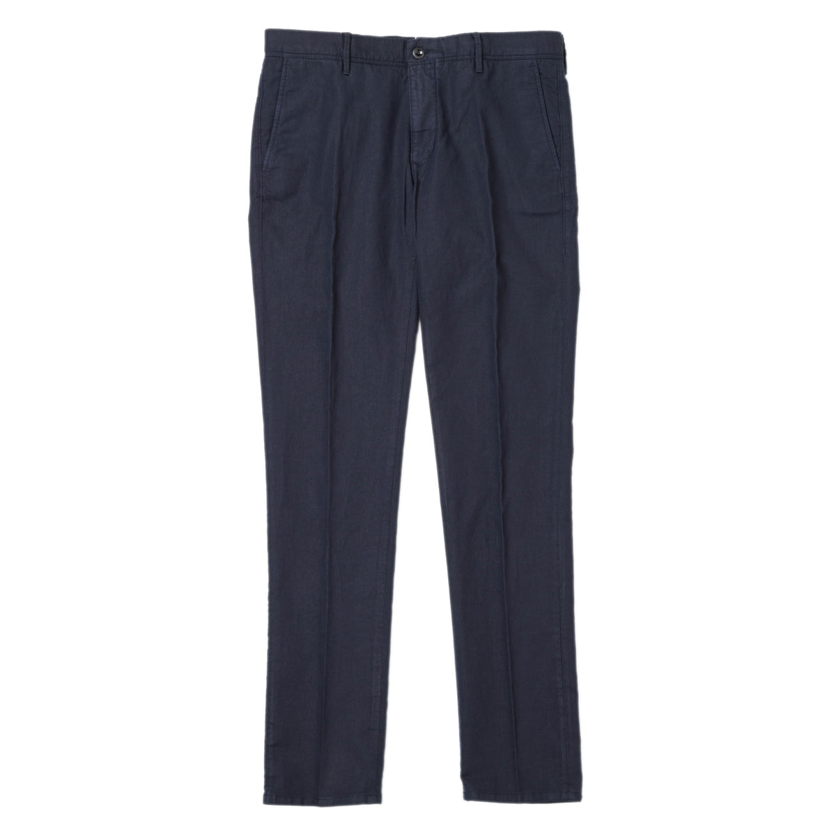 インコテックス / コットン リネン ウォッシュド  ストレッチ パンツ / SLIM FIT / 18S100 9809A / ダークネイビー
