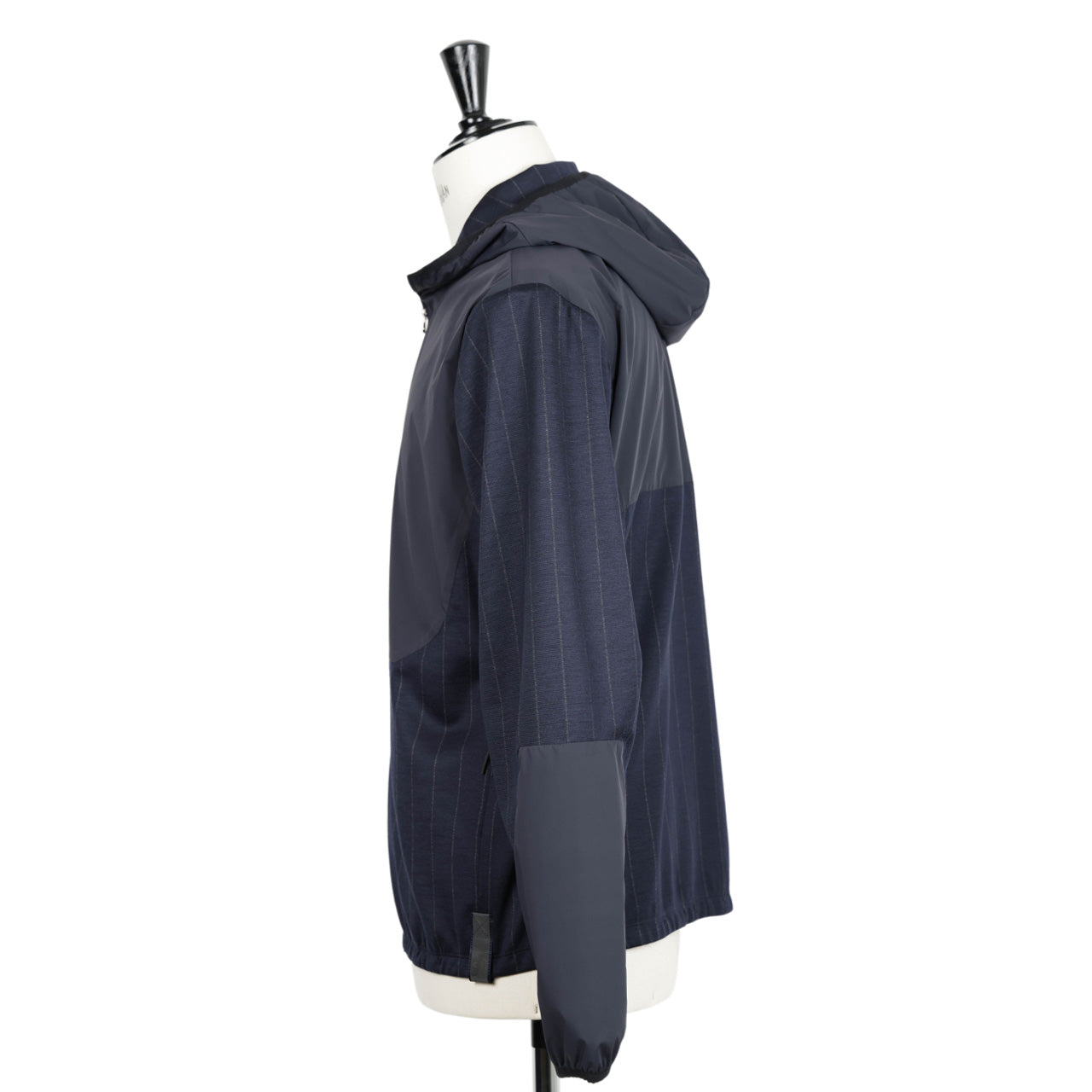 シーズ / ウール  ナイロン ストレッチ ジップアップ パーカー /  ZIPPED HOODIE HYBRID / WH049 TJ232 / ネイビー