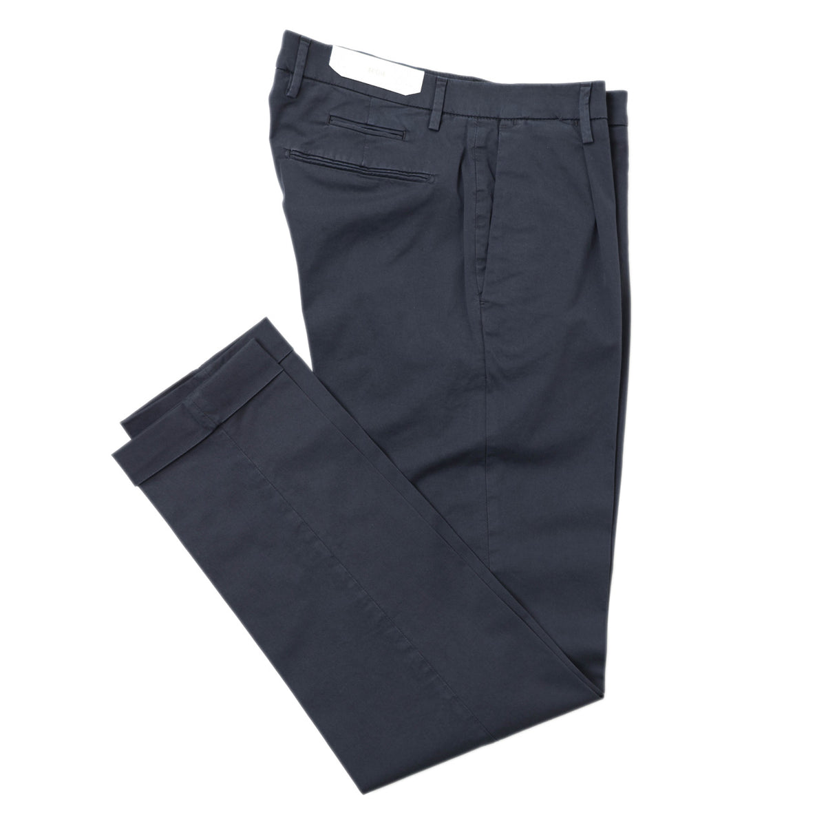 ブリリア 1949 / 1プリーツ コットン ストレッチ スラックス パンツ/ SLIM FIT / BG07 300008 / ネイビー