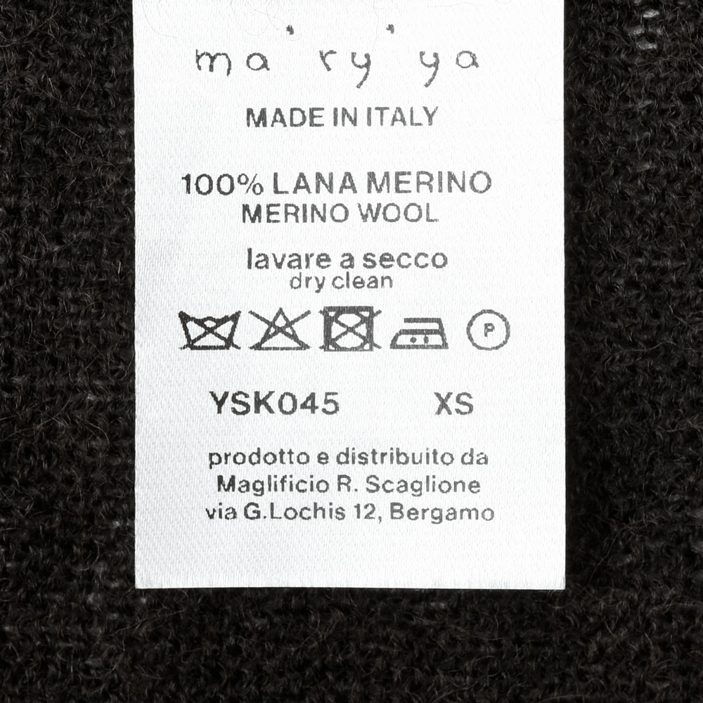 ma'ry'ya（マリア）  YSK045 メリノウールボートネックニット