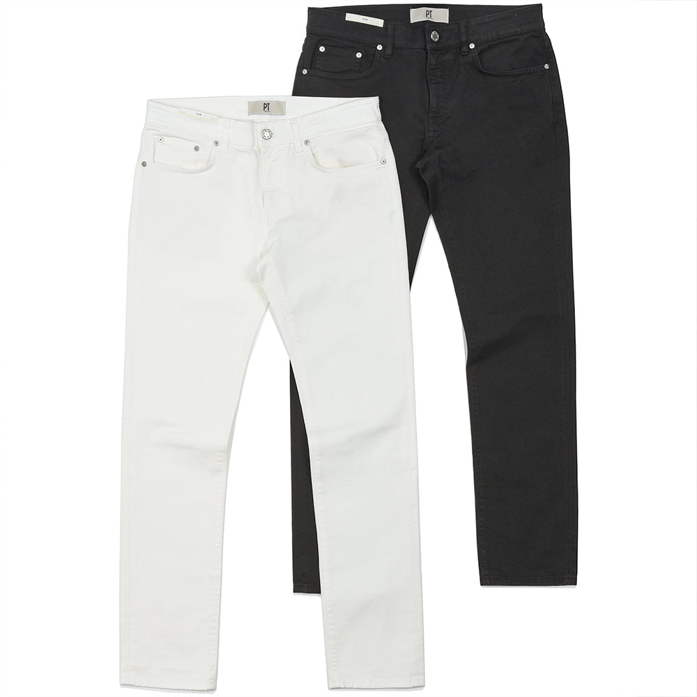 PT TORINO DENIM（ピーティートリノデニム） SAMBA コットンストレッチ スリムテーパードデニムパンツ/OA14T0