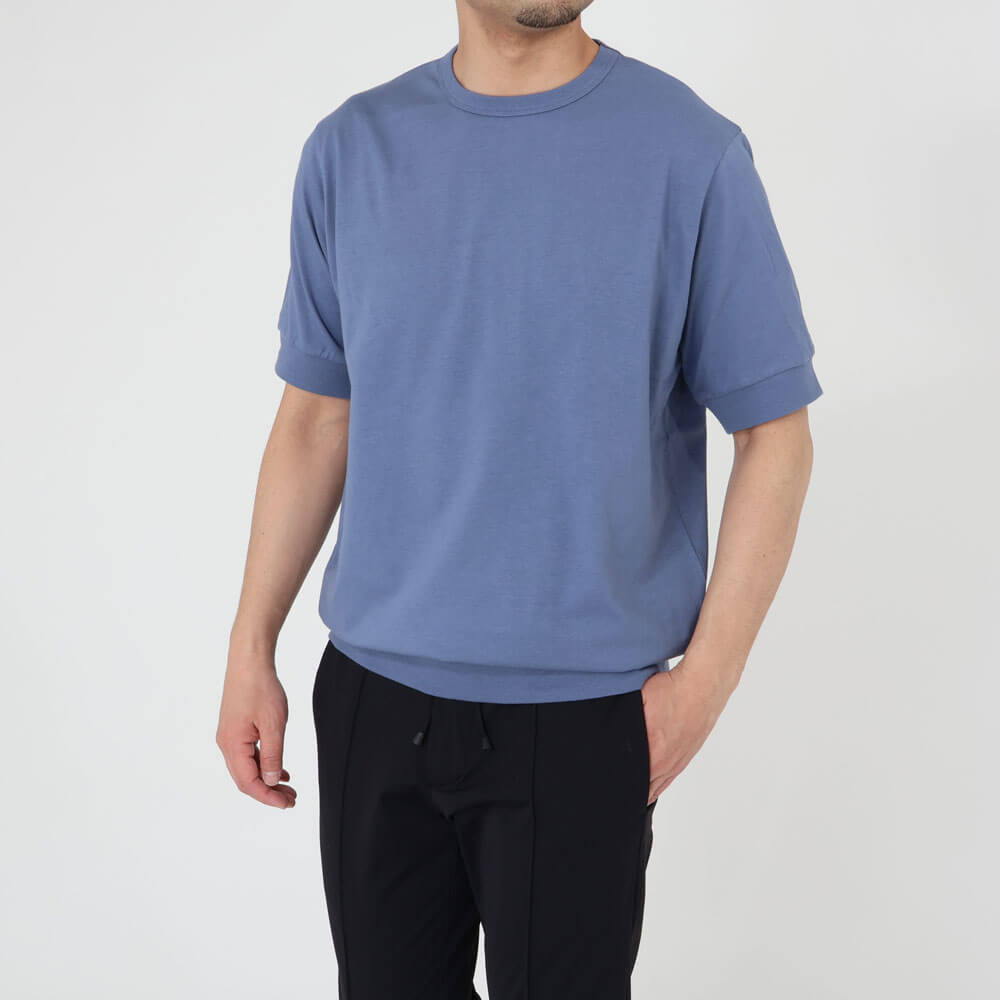 アンティーチポ / スムースコットン クルーネック ショートスリーブ Tシャツ/NEBBIOLO/smooth