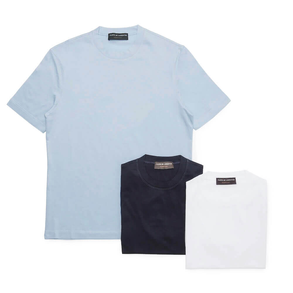 フィリッポ デ ローレンティス / ショートスリーブ コットン Tシャツ/Supima Luce/TSMC26