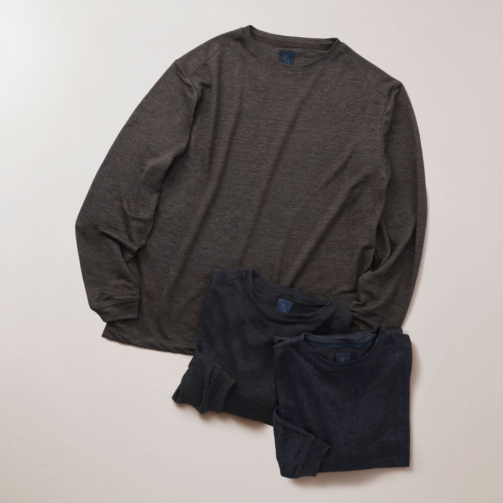 ビーアール バイ ビー・アール・ショップ / リネン ロングスリーブ Tシャツ / BRC_01