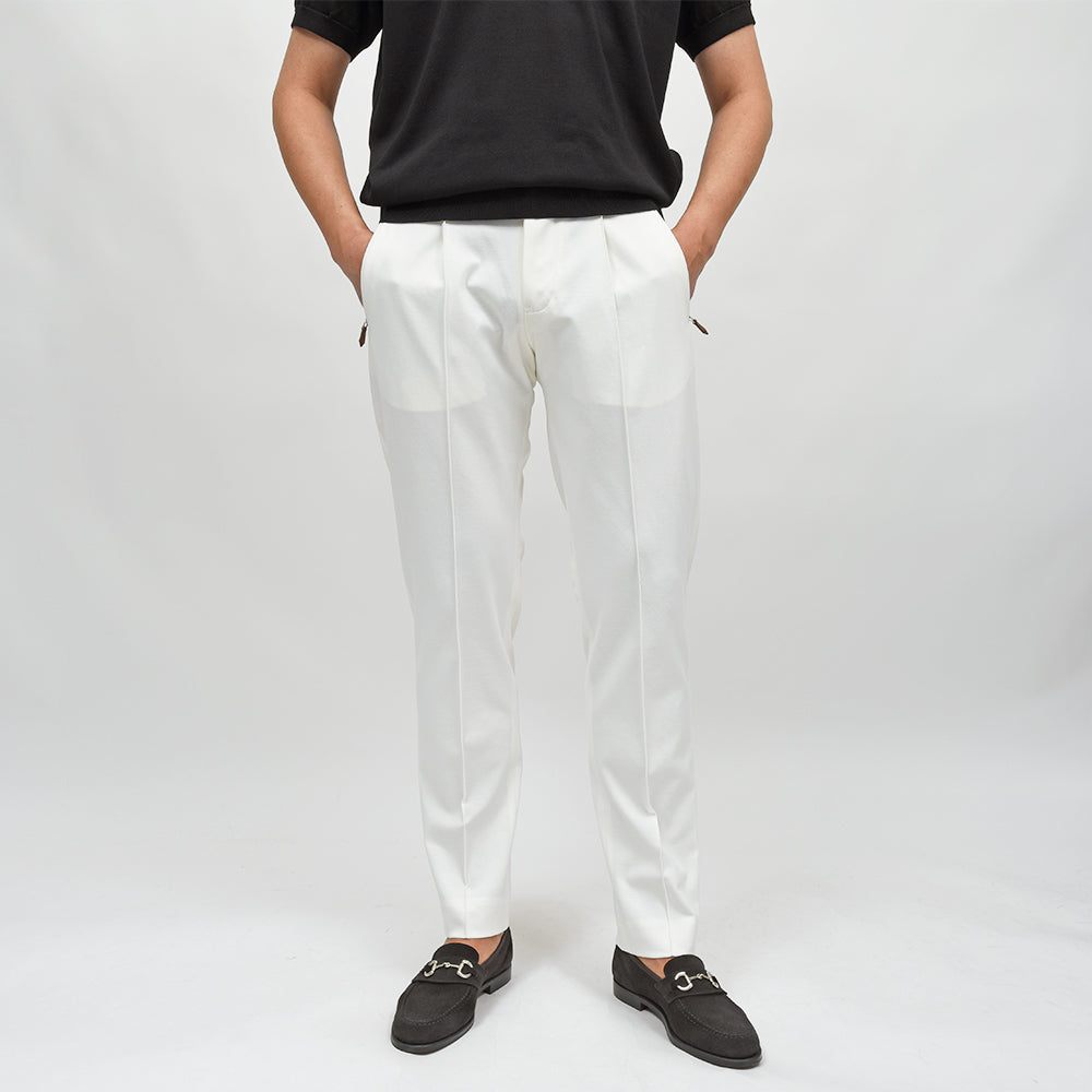 PT TORINO（ピーティー トリノ） NEW BERLIN サマージャージー ストレッチ 永久クリース 1プリーツパンツ SOFT FIT/VD02