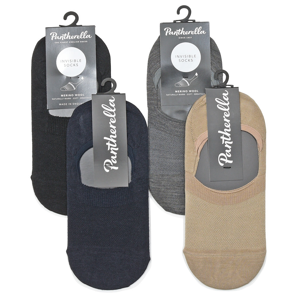 Pantherella（パンセレラ） MAHON ウールナイロンライクラ インビジブル ソックス 9000H