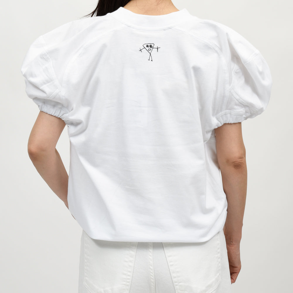 PLAN C（プランシー）  62241010 パフスリーブTシャツ