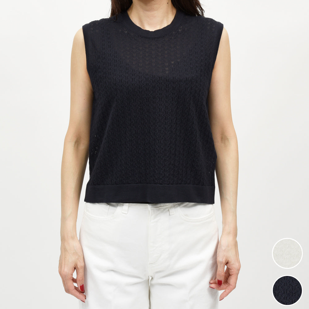 JOHN SMEDLEY（ジョンスメドレー）  RIDLEY レースノースリーブトップ