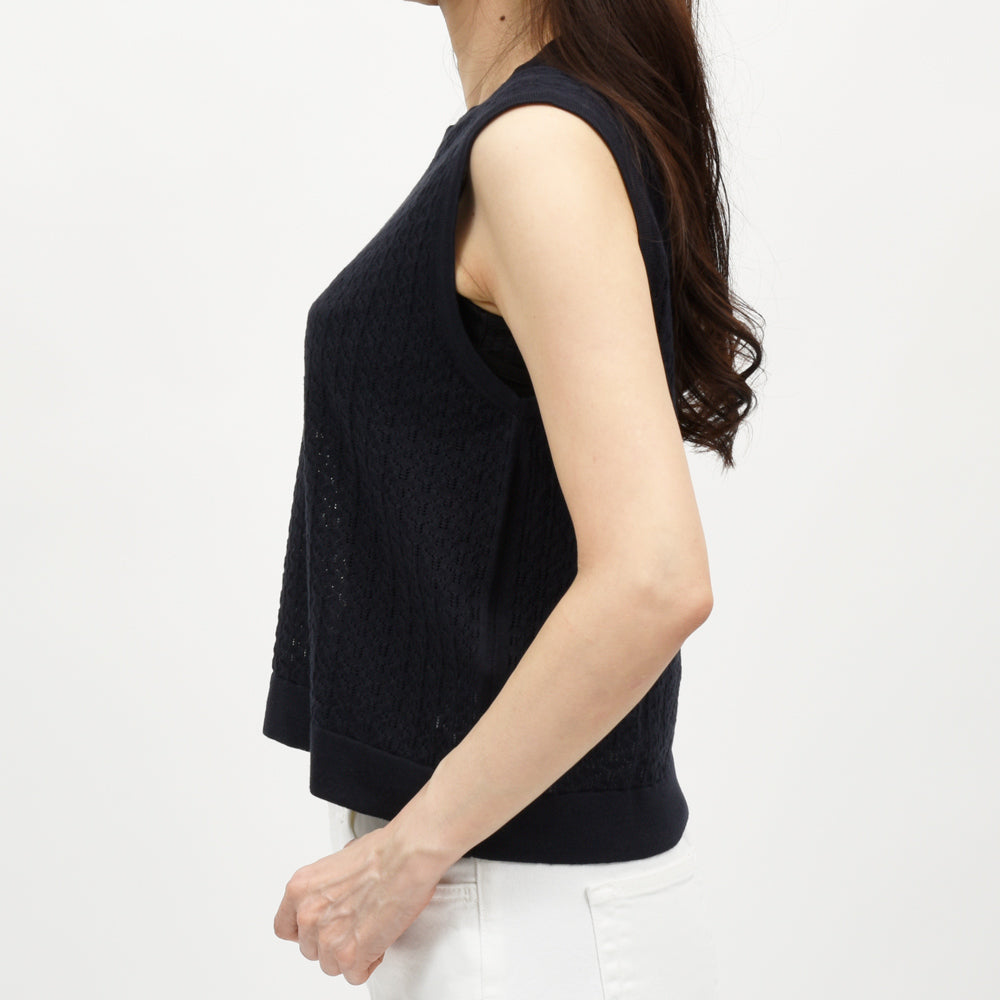 JOHN SMEDLEY（ジョンスメドレー）  RIDLEY レースノースリーブトップ