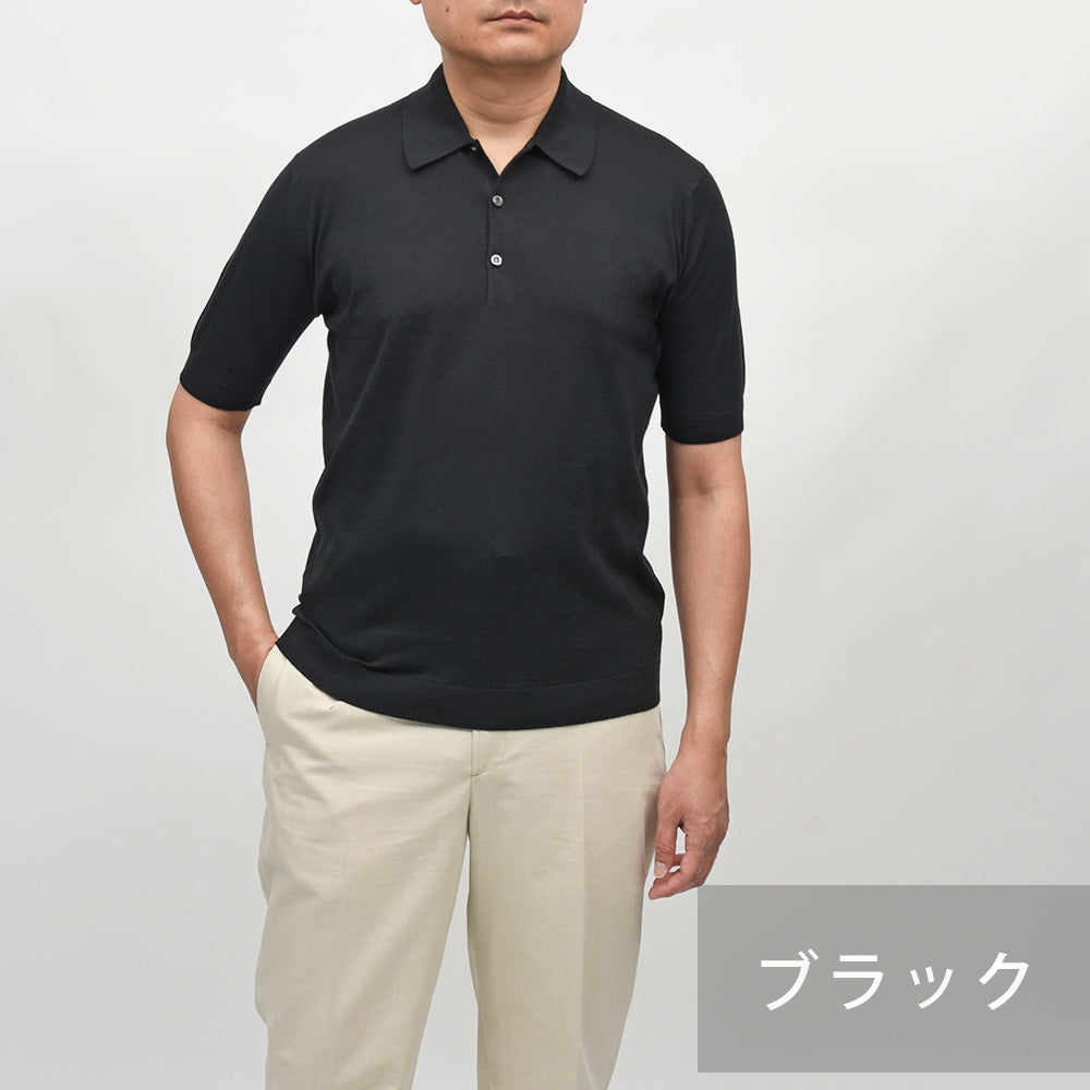 JOHN SMEDLEY（ジョンスメドレー） ISIS シーアイランドコットン 30ゲージ ニットポロシャツ EASY FIT