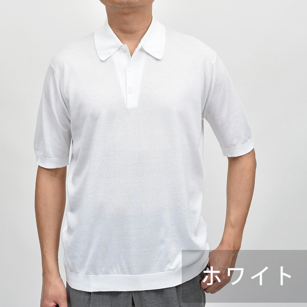 JOHN SMEDLEY（ジョンスメドレー） ISIS シーアイランドコットン 30ゲージ ニットポロシャツ EASY FIT
