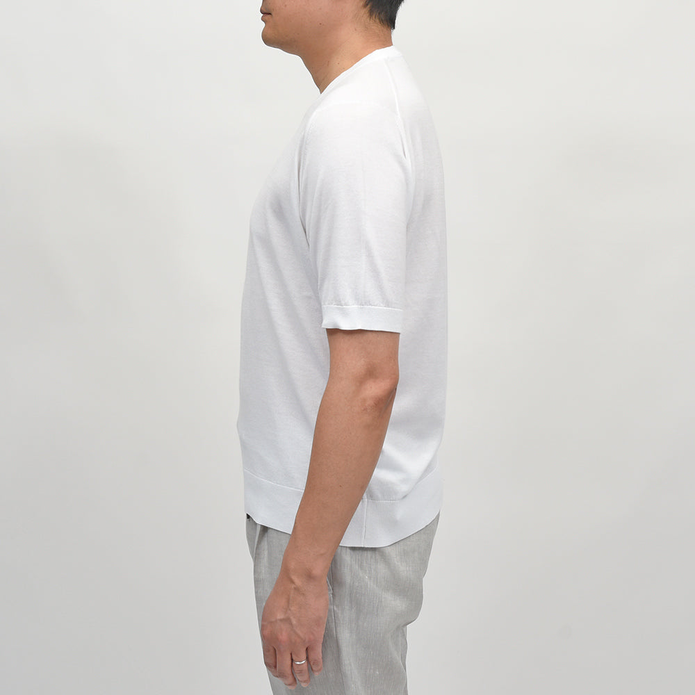 JOHN SMEDLEY（ジョンスメドレー） KEMPTON シーアイランドコットン 30ゲージ クルーネックニット EASY FIT