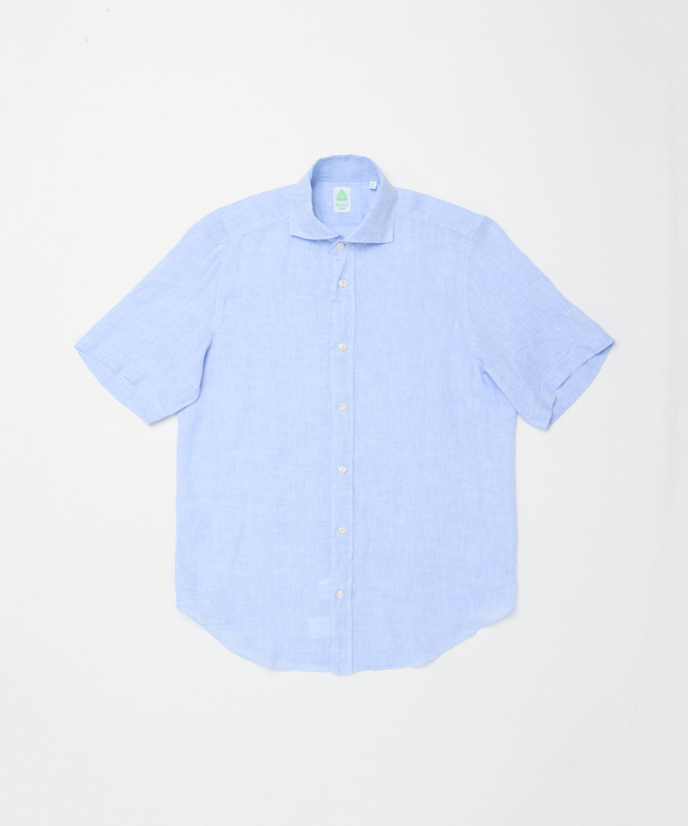 フィナモレ / PANTELLERIA リネン半袖シャツ C0649 (2色展開)